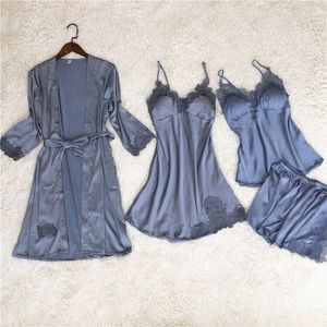 Ladies' four-piece family pajamas